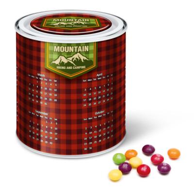 Sweets Hatters Promotional Merchandise Image Of Calendar Tin Skittles