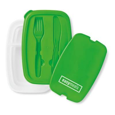 Image of Lunch box with cutlery set